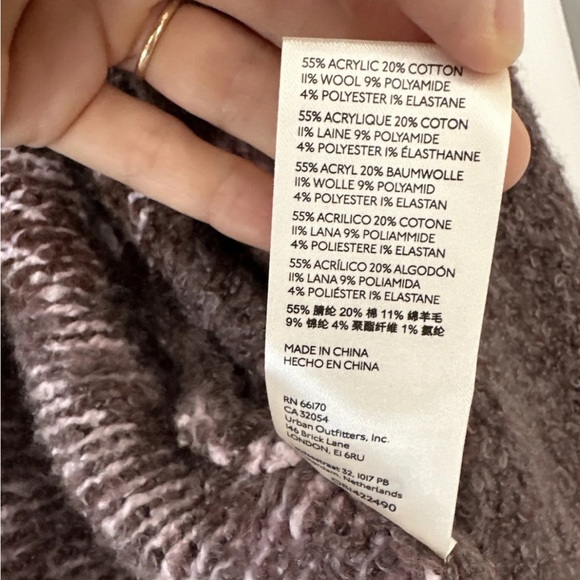 Free People One and Another Cardi Aztec Tribal Wool cardigan small sweater - Picture 4 of 9